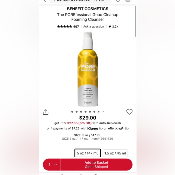 BENEFIT COSMETICS The POREfessional Good Cleanup Foaming Cleanser! NEW - Picture 2 of 3